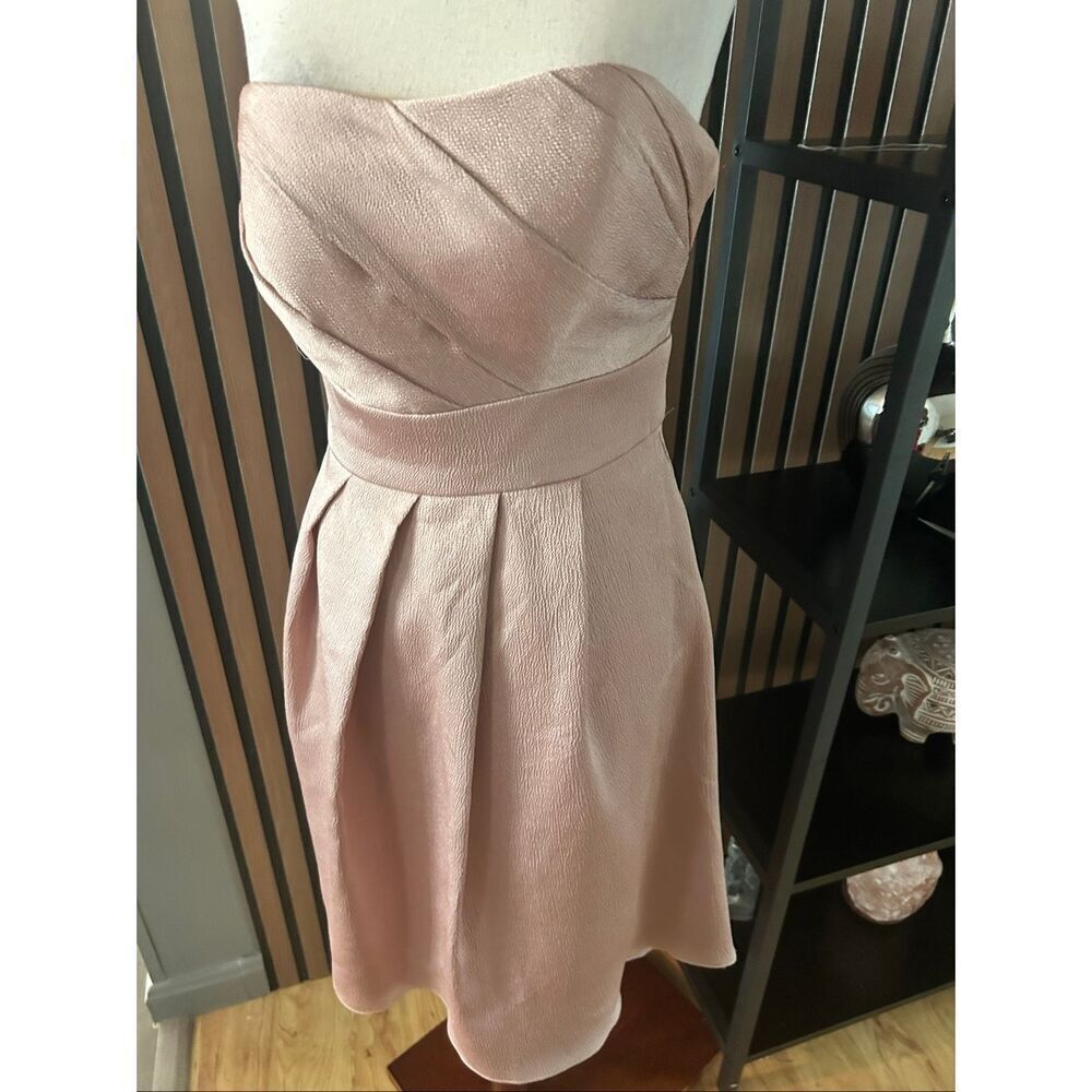 Jenny Yoo collection bridesmaid dress sleeveless short size 4 RN 127179 pink Cha